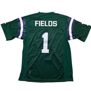 NWT Justin Fields‎ Hoyas #1 Football Jersey Replica Green 3XL High School